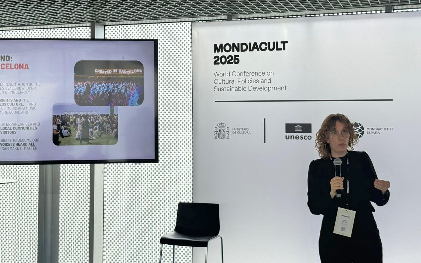 Marta Pallarès presentó la propuesta de Primavera Sound. Foto: Laia Marsal