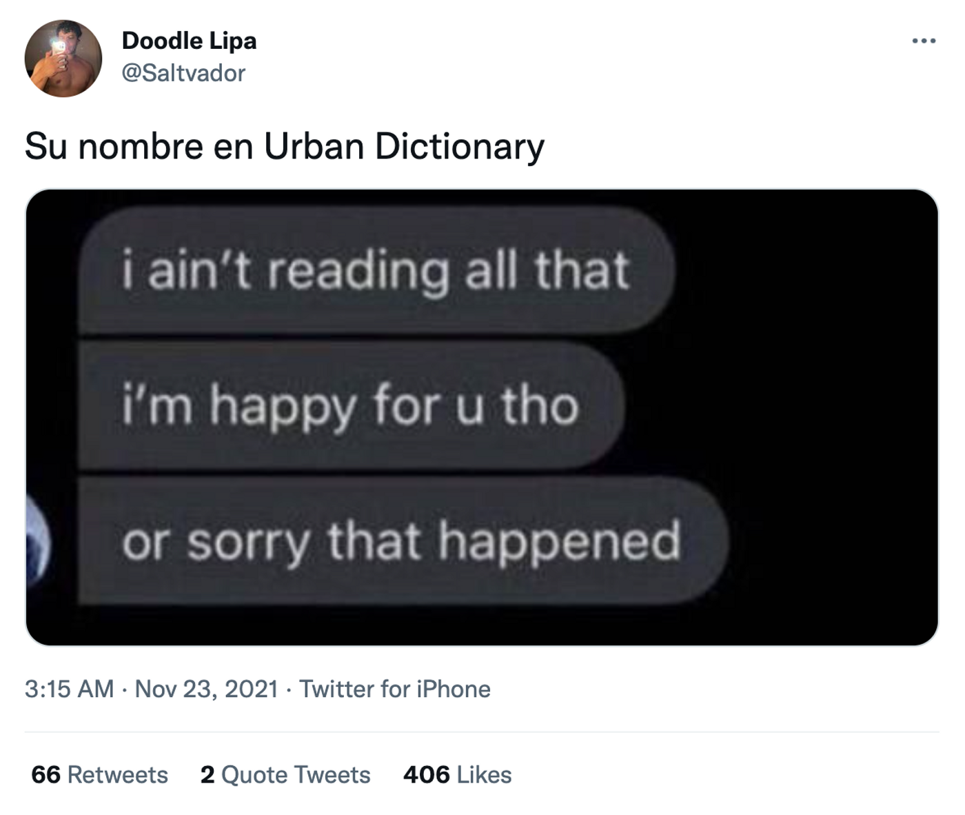 Escoge nombre en Urban Dictionary. <a href="https://twitter.com/Saltvador/status/1462968001800679428" target="_blank"> Ver tuit </a>