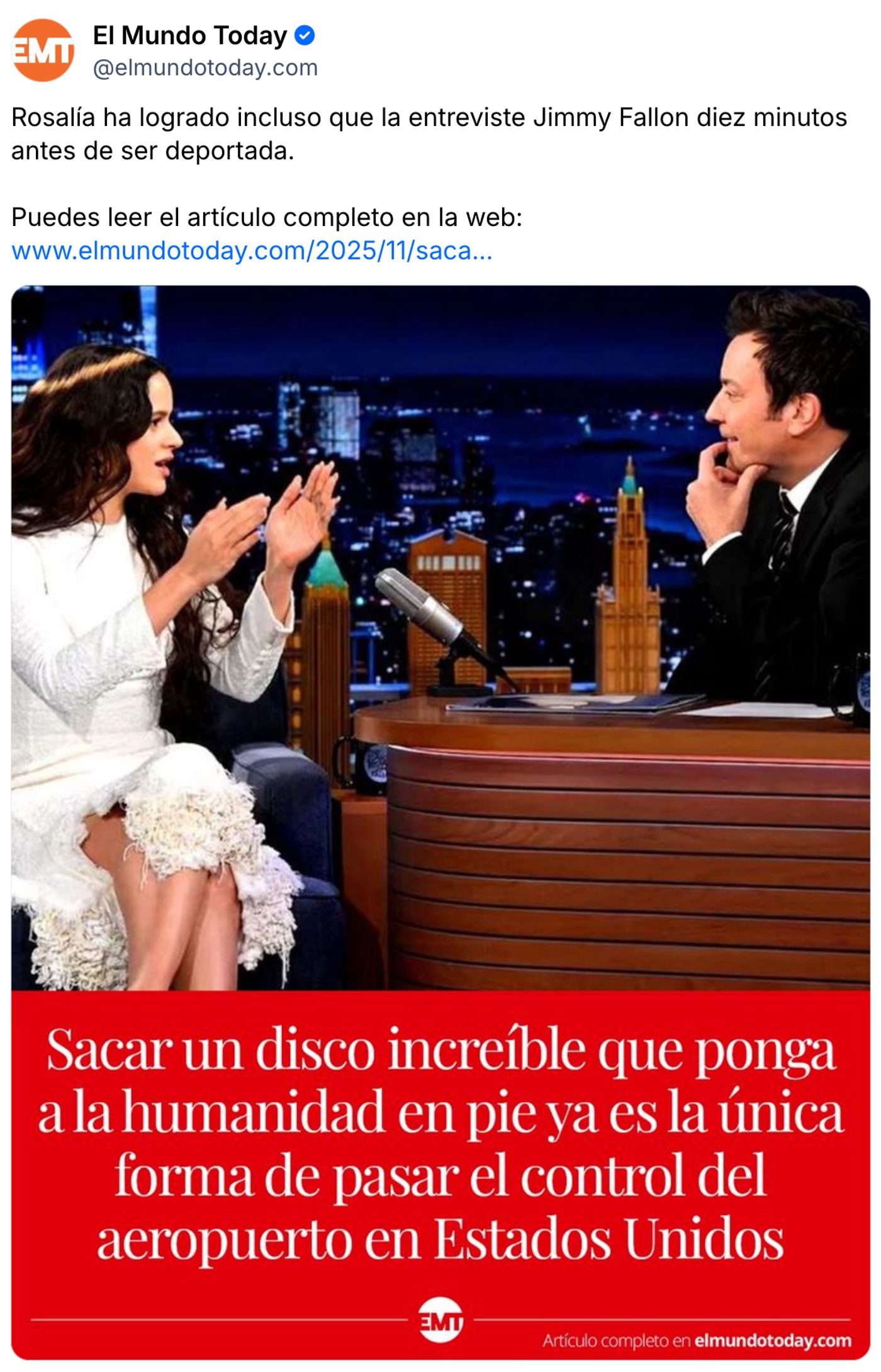 Rosalía hasta en la sopa. <a href="https://bsky.app/profile/elmundotoday.com/post/3m5tbee7lsc2x" target="_blank"> Ver post </a>