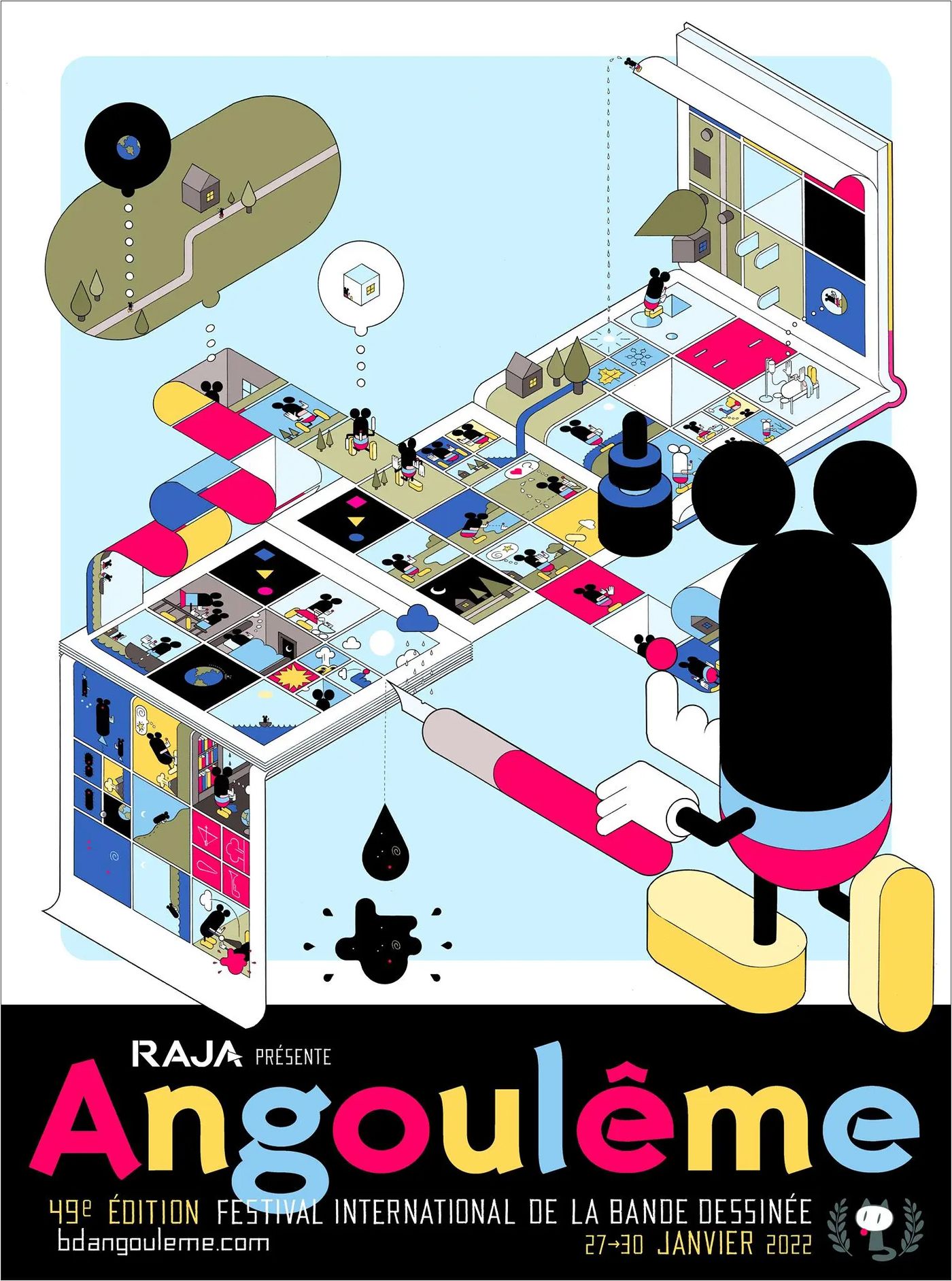 Cartel del Festival de Angulema 2022.