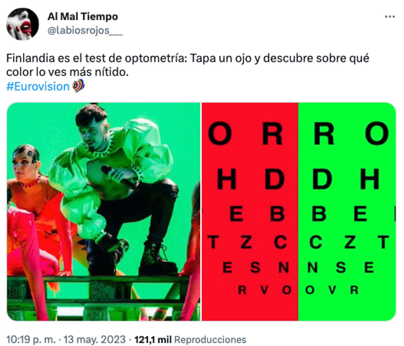 Como ir a la revisión de la vista.<a href="https://twitter.com/labiosrojos___/status/1657480777485938691" target="_blank"> Ver tuit </a>
