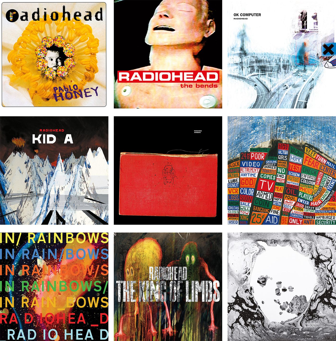 Discografía de Radiohead: sus poderes (1993-2016).