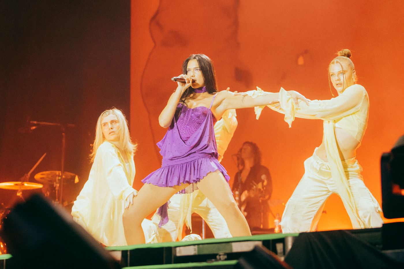 Dua Lipa, estrella de la noche. Foto: Val Palavecino