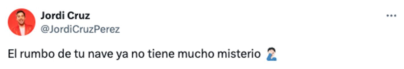 Iker: desvelado tu misterio.<a href="https://twitter.com/JordiCruzPerez/status/1789602654265426243" target="_blank"> Ver tuit </a>