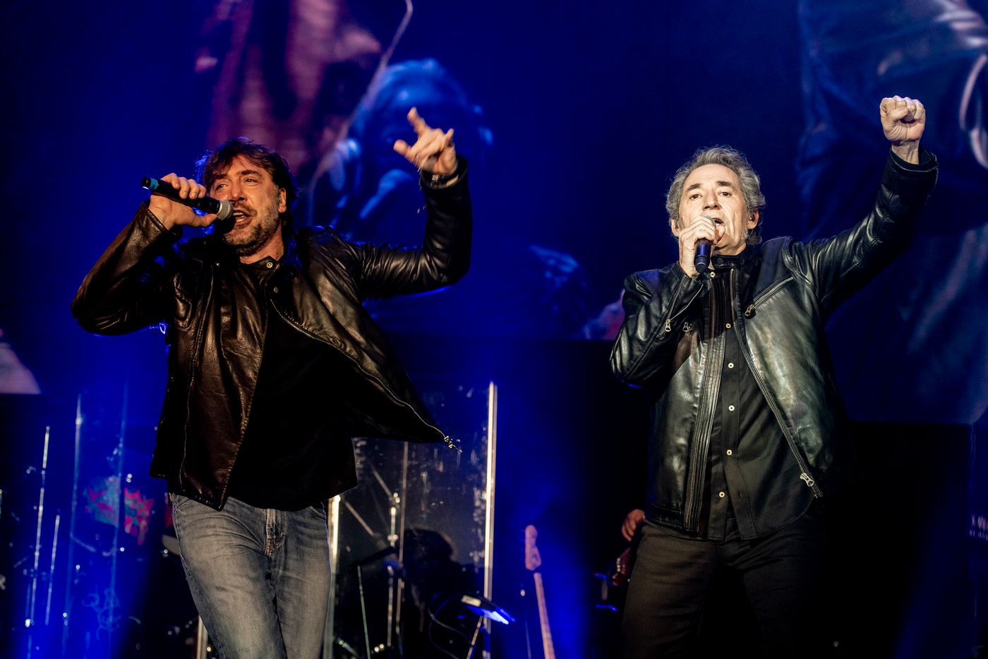 Con Javier Bardem. Foto: Alfredo Arias