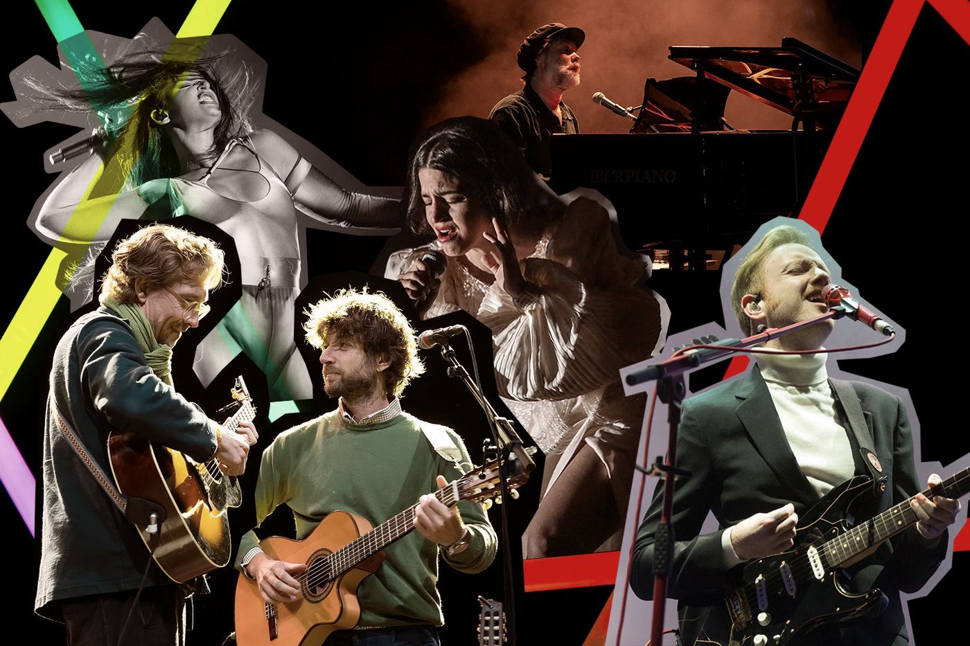 Nathy, Maria, Rufus, Kings Of Convenience y Two Door Cinema Club, sobreviviendo en directo.