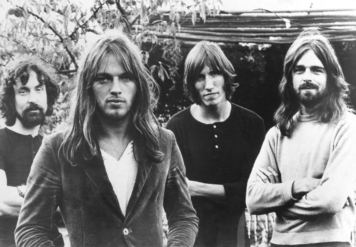 Nick Mason, Dave Gilmour, Roger Waters y Rick Wright, en 1973. Foto: Michael Ochs Archives (Getty Images)