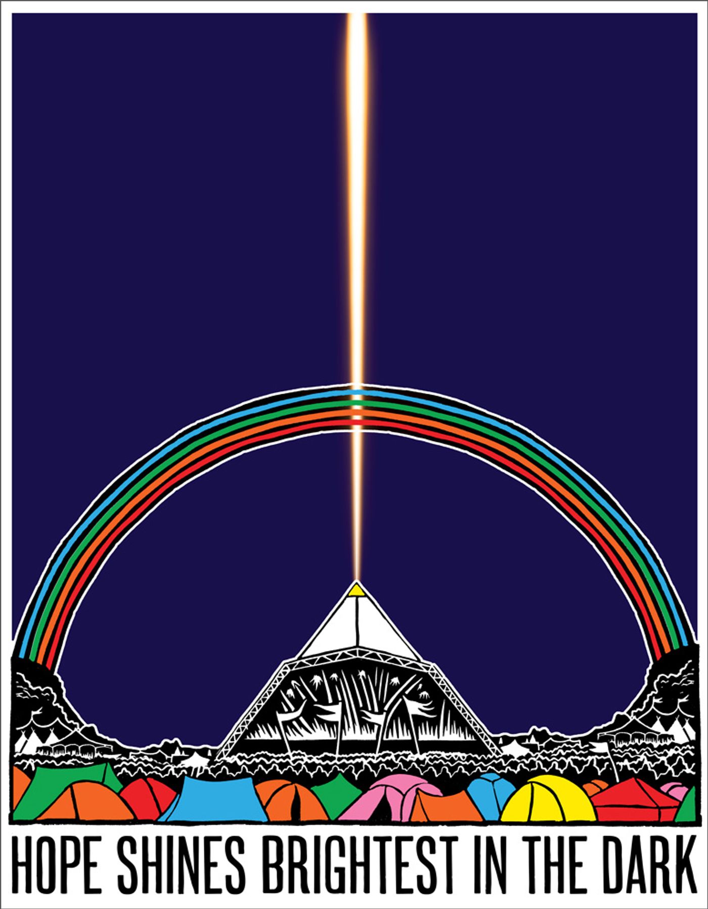 Cartel del Festival de Glastonbury.