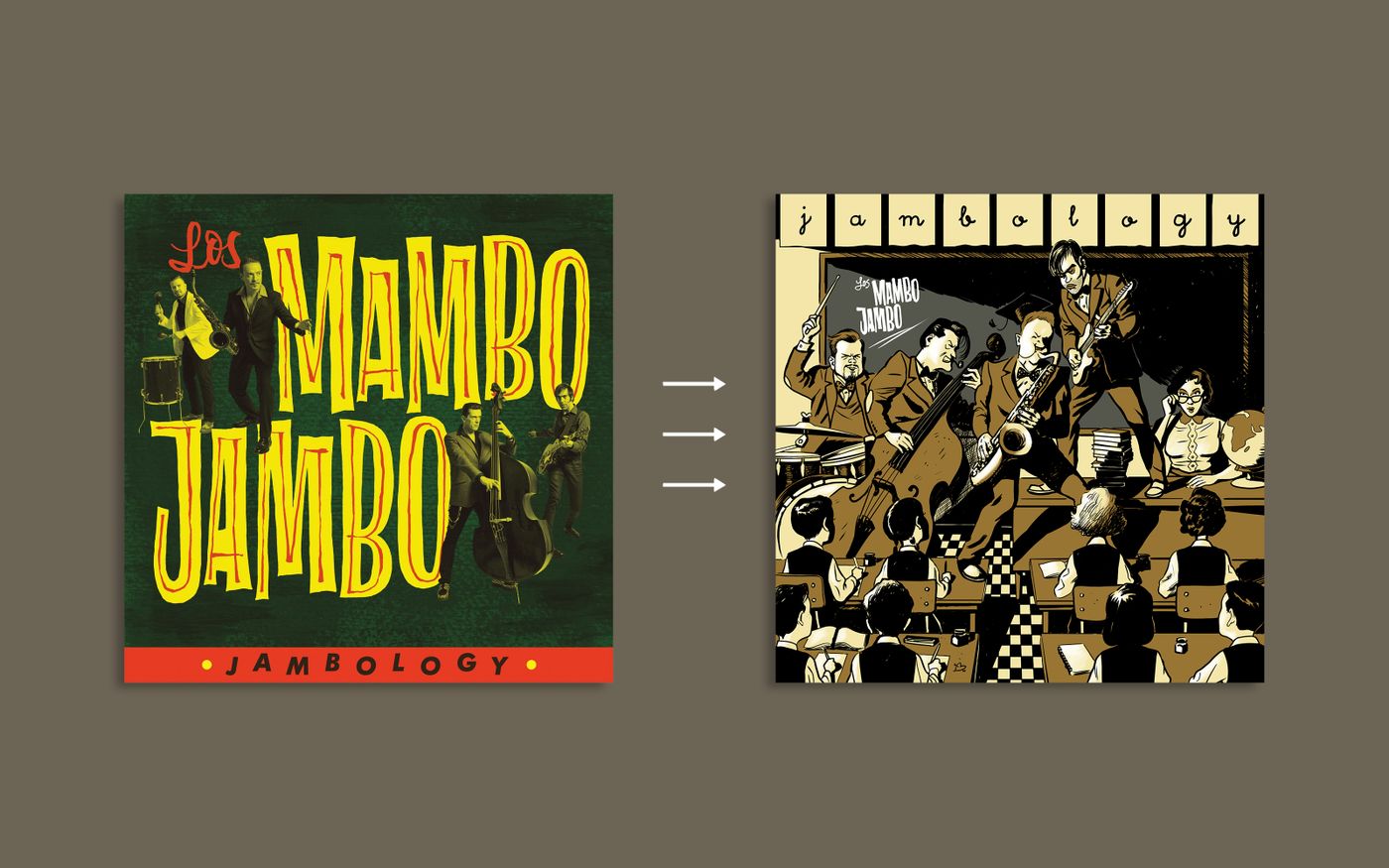 “Jambology” (2016): portada de Los Mambo Jambo reinterpretada por Nadar.