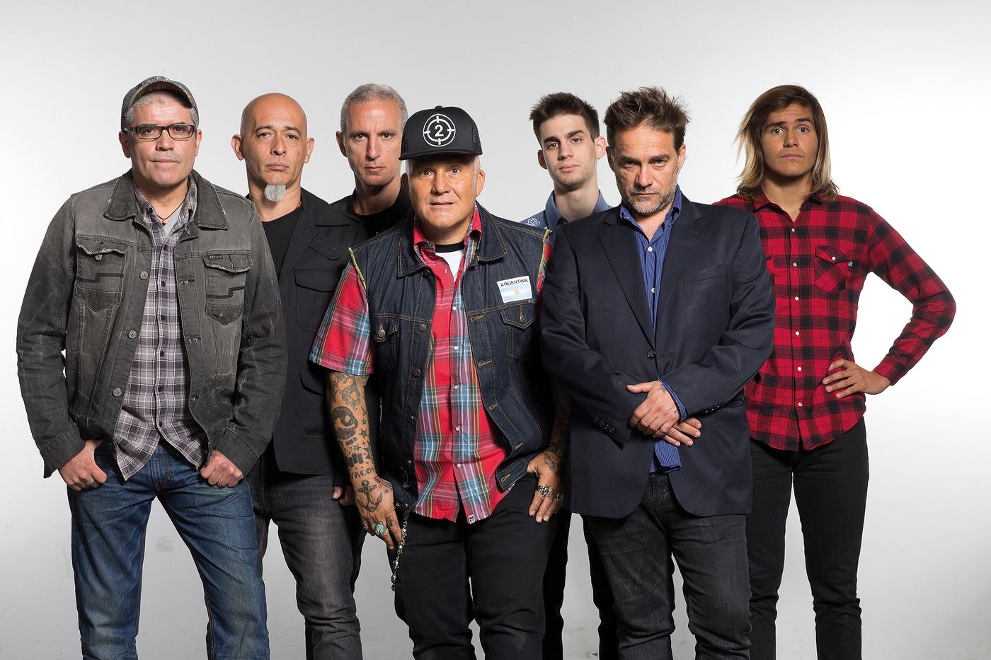  Fernando Ricciardi, Daniel Lozano, Mario Siperman, Sr. Flavio, Florián Fernández, Vicentico y Astor Cianciarulo. Foto: Pablo Franco
