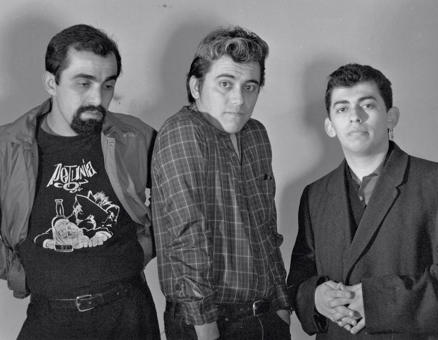Mario, Gilbert y Jaime Hernandez, en 1984.