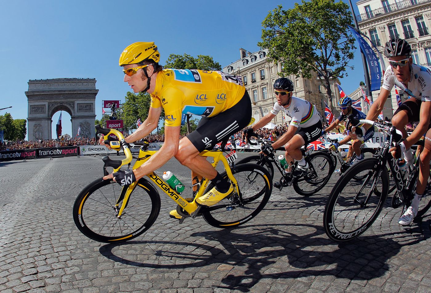 Bradley Wiggins, el cicilista mod, triunfó en el Tour de 2012. Foto: Doug Pensinger (Getty Images)