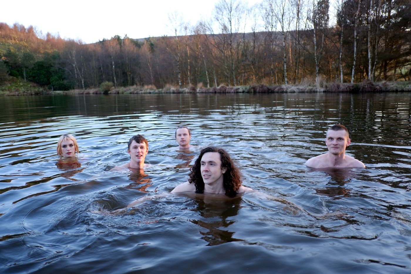 Hannah Peace , Joe Evans,  Alex Main, Tom Sharkett y Chris Mulligan. Foto: Adrian Davies