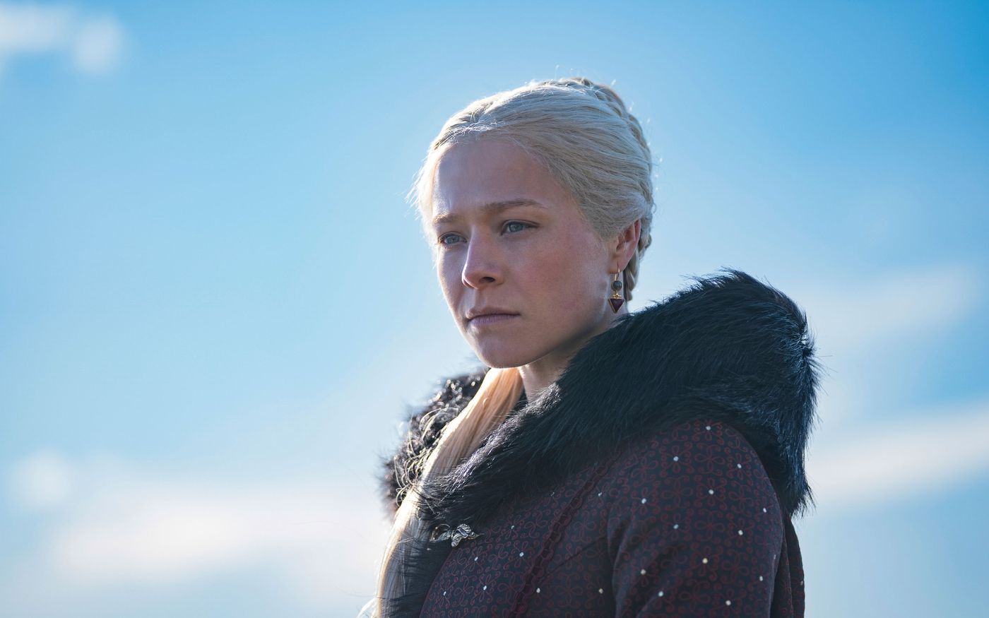 La princesa Rhaenyra Targaryen (Milly Alcock) en “La Casa del Dragón”.