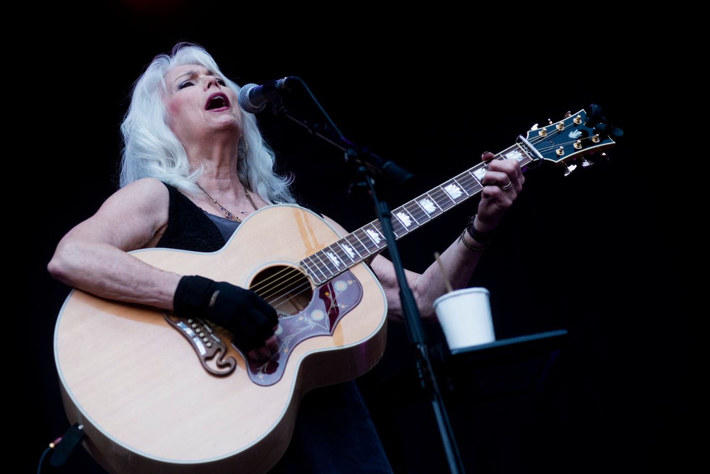 Emmylou Harris contra los elementos. Foto: Juan G. Andrés