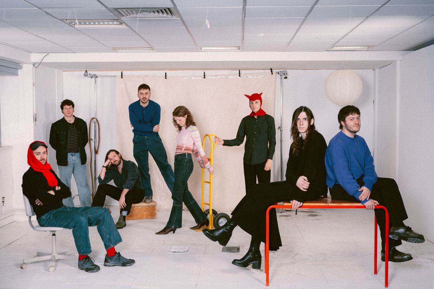 Freddy Wordsworth, Hugh Aynsley, Oliver Hamilton, Casper Hughes, Magdalena McLean, Jasper Llewellyn, Alex McKenzie y Mike O'Malley. Foto: El Hardwick