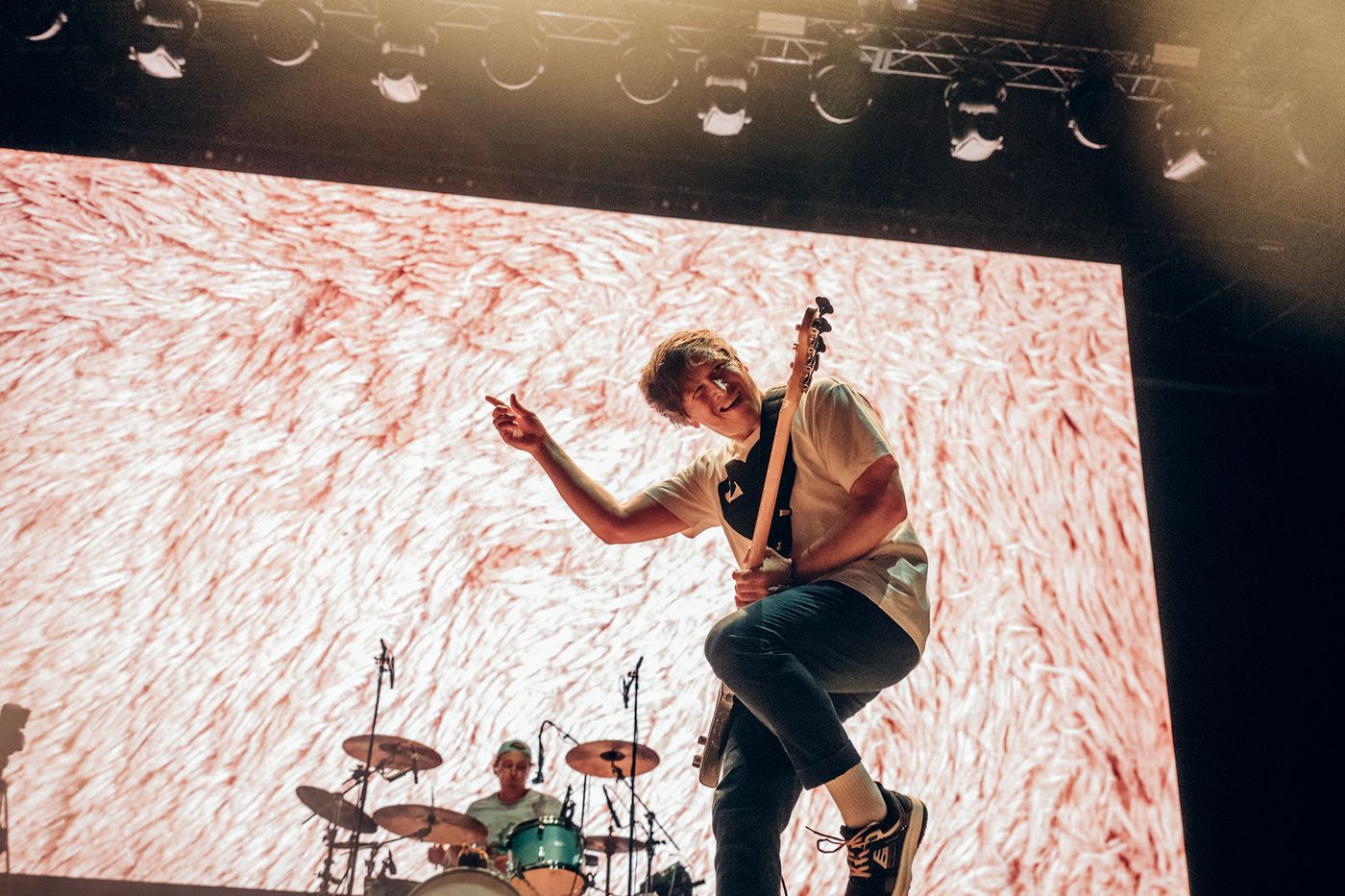 The Wombats: escasos hits. Foto: Alfredo Arias