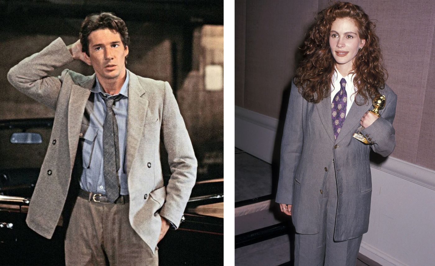 Richard Gere y Julia Roberts, modelos Armani.