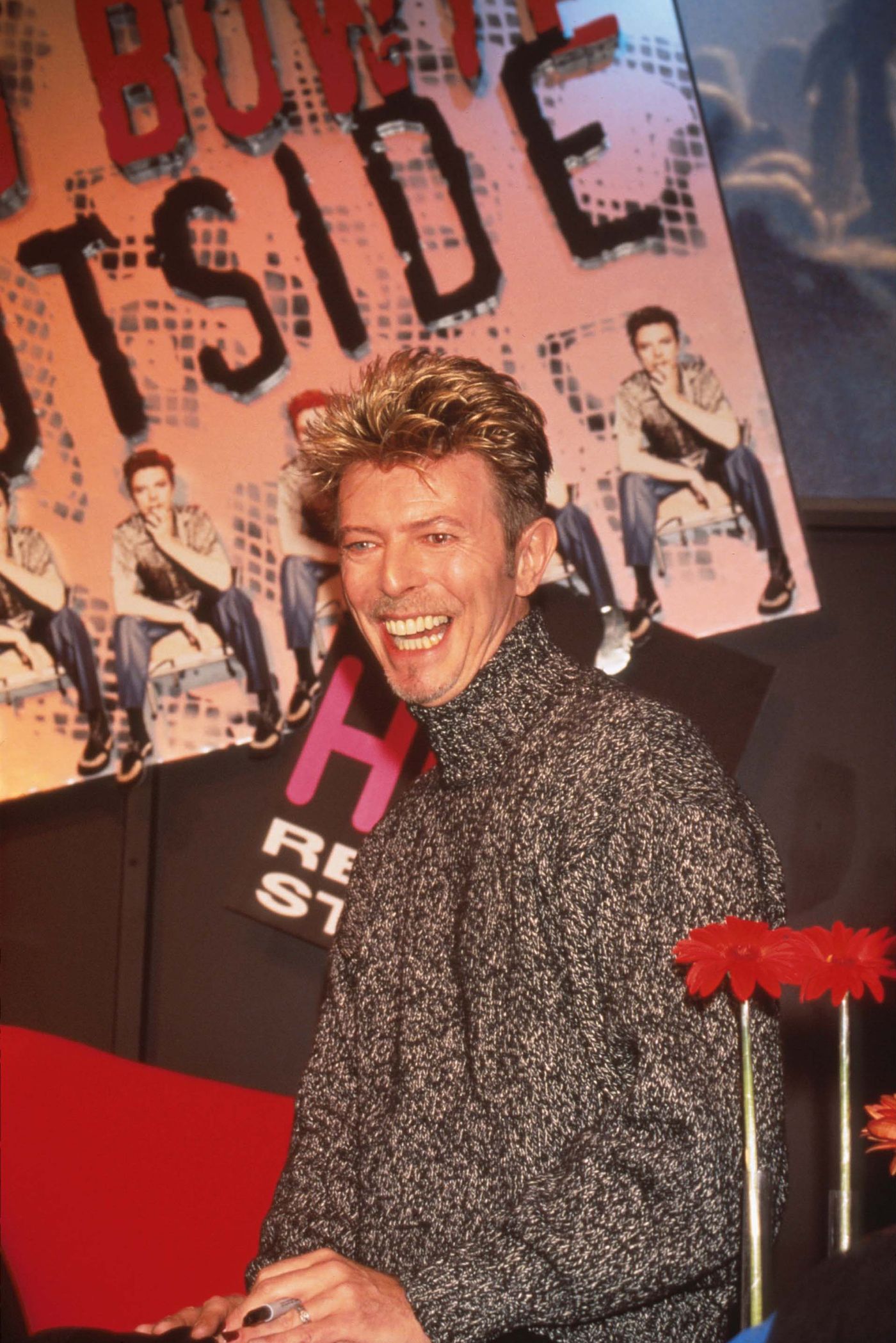 Promocionando “1. Outside” en Nueva York el 26 de septiembre de 1995. Foto: Evan Agostini (Getty Images)