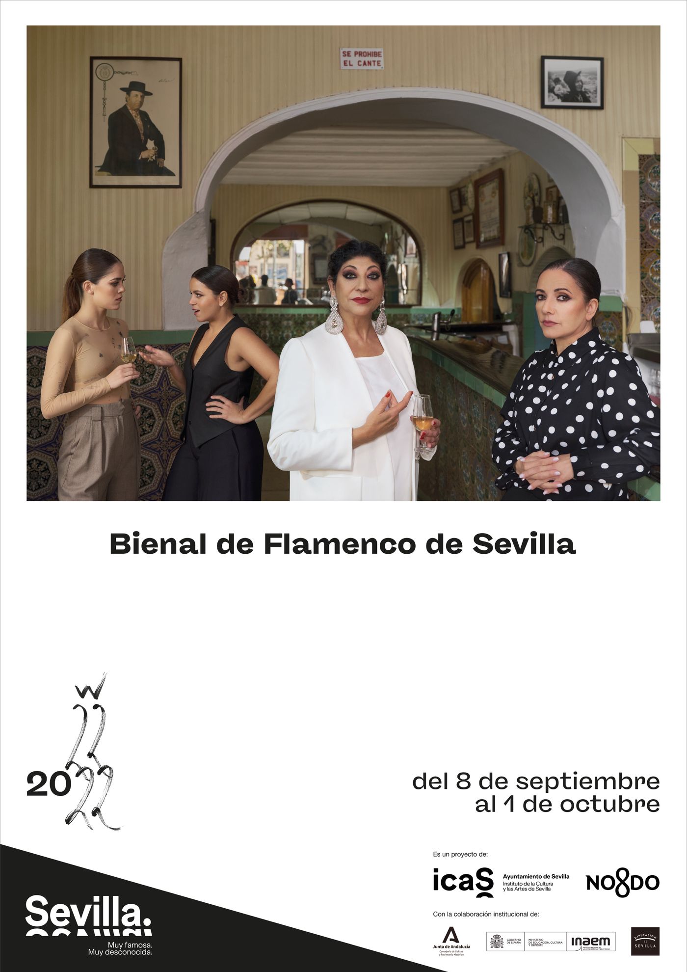 La Bienal de Flamenco rememora en clave femenina una <a href="https://www.museoreinasofia.es/coleccion/obra/pepe-pinto-antonio-mairena-chocolate-torres-taberna-pinto-sevilla" target="_blank"> fotografía histórica tomada por Colita </a> en 1969.