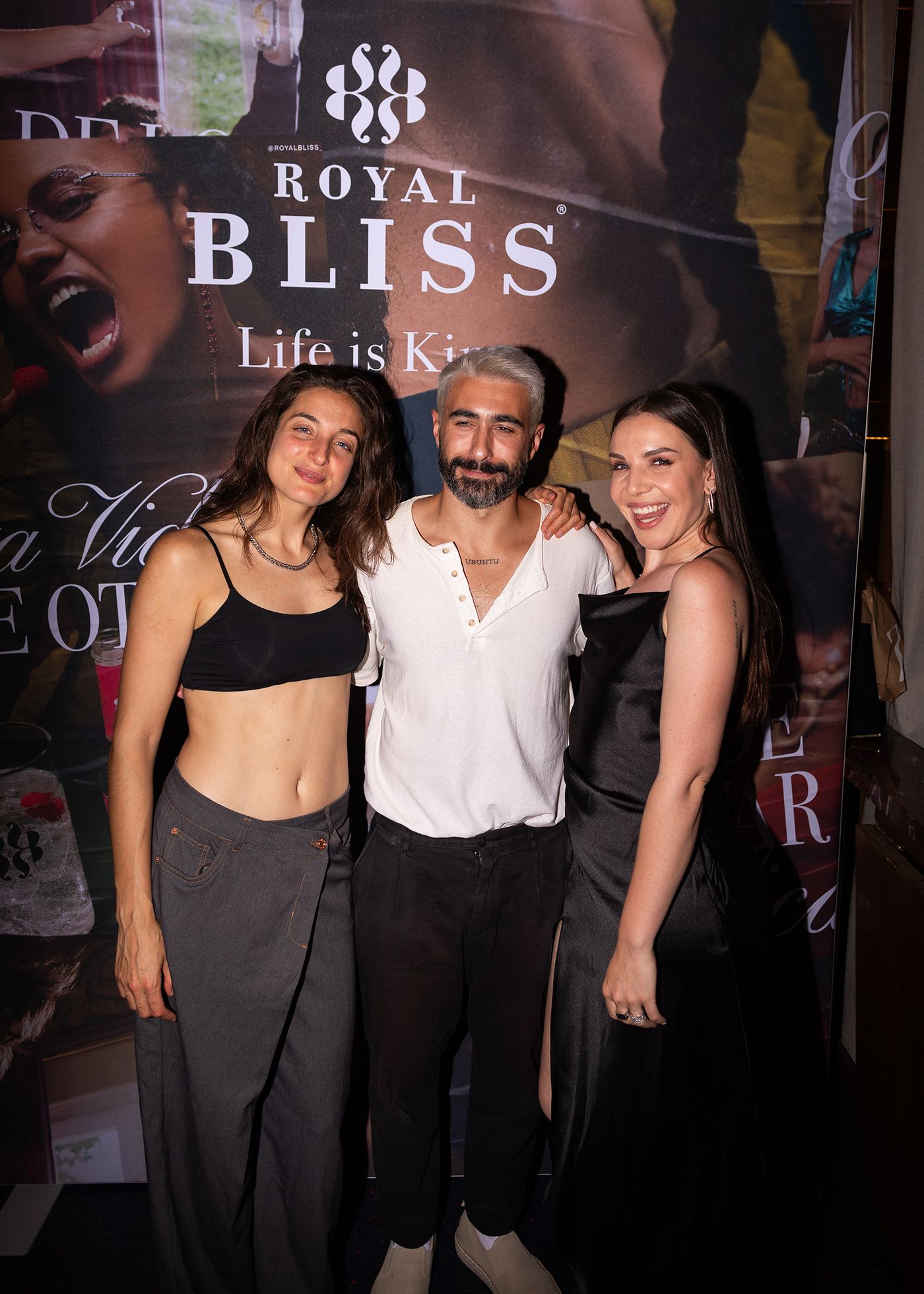 Sandra Delaporte, Rayden e Inés Hernand.