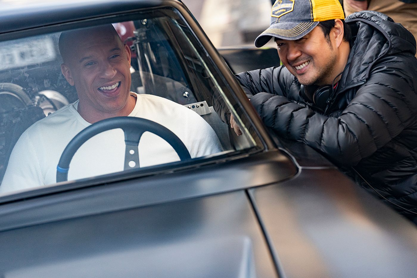Vin Diesel junto a Justin Lin, el máximo responsable del estilo visual de “The Fast And The Furious”.