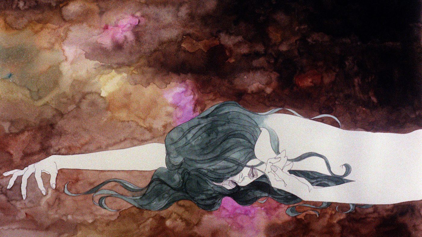 “Belladonna Of Sadness”, hecha en buena parte de acuarelas estáticas.