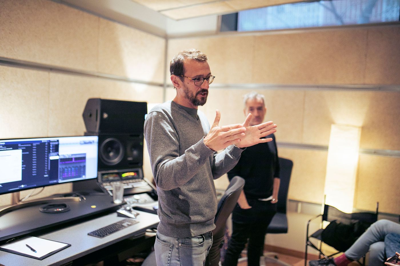 Ramon Garriga, director de la Fundació, junto a Roger Rodés. Foto: Santiago Sepúlveda