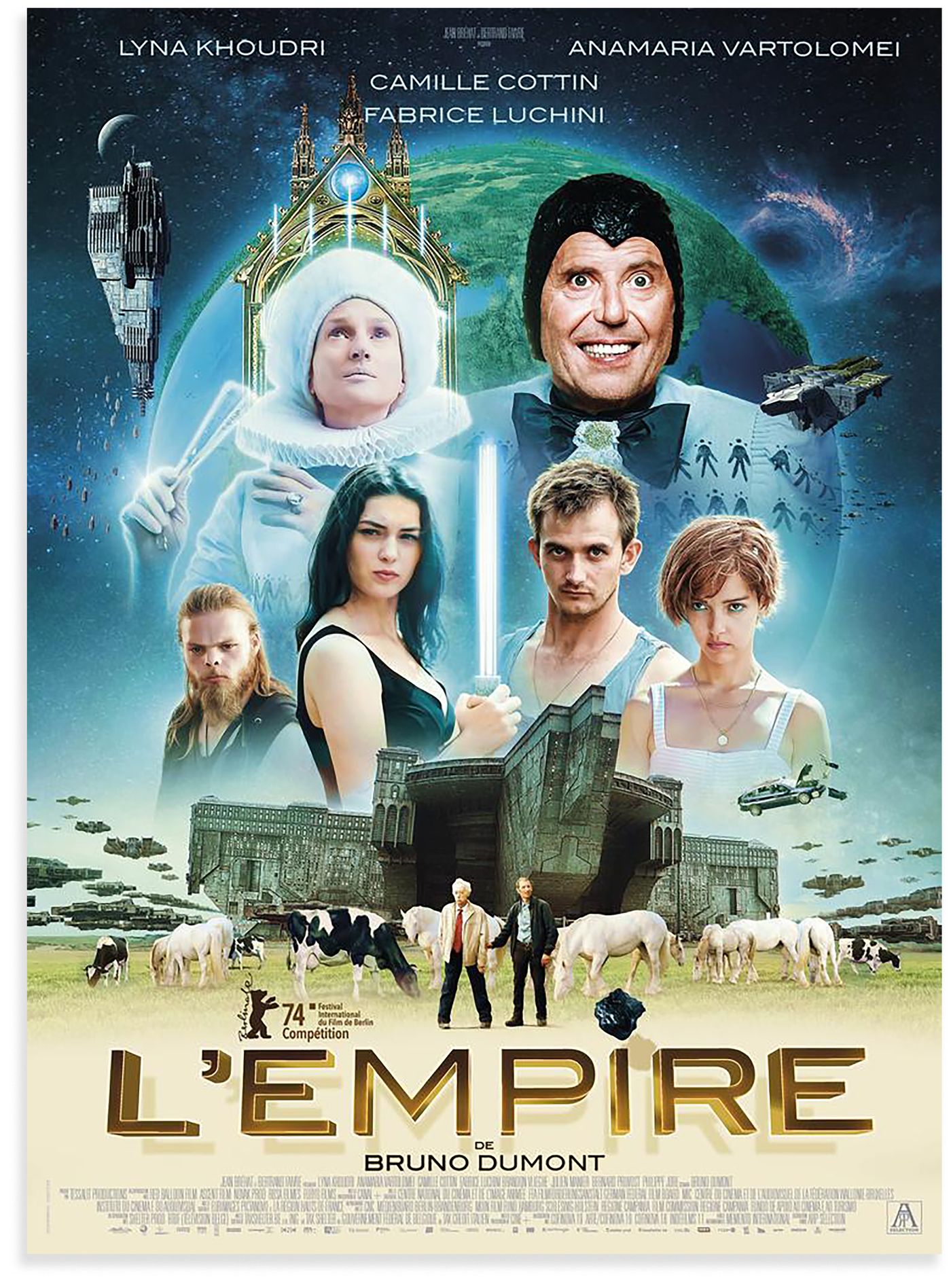 Póster original de la última película de Dumont, “El imperio”.