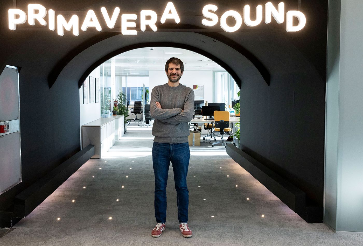 Urtasun en las oficinas de Primavera Sound.