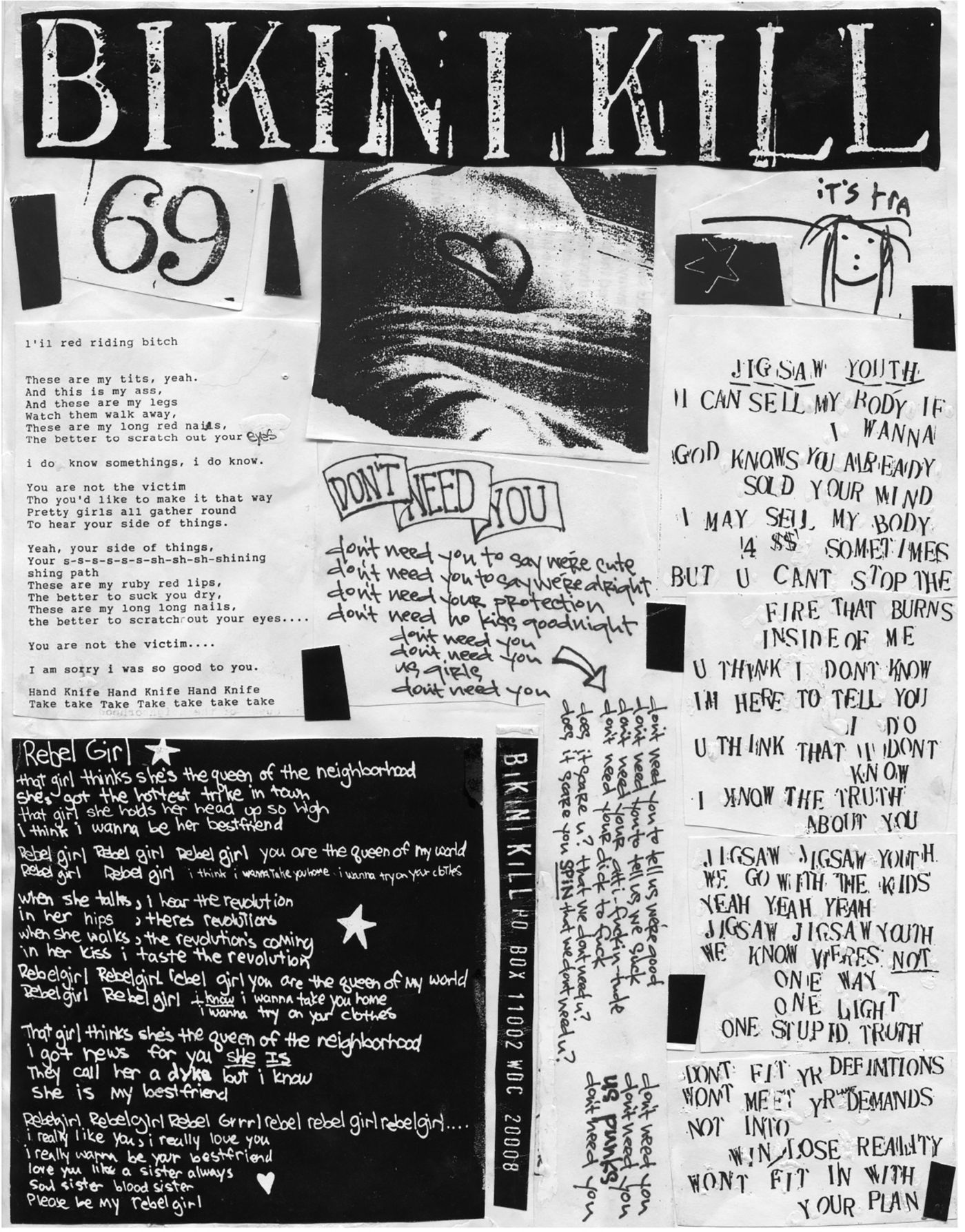 Textos de Bikini Kill.