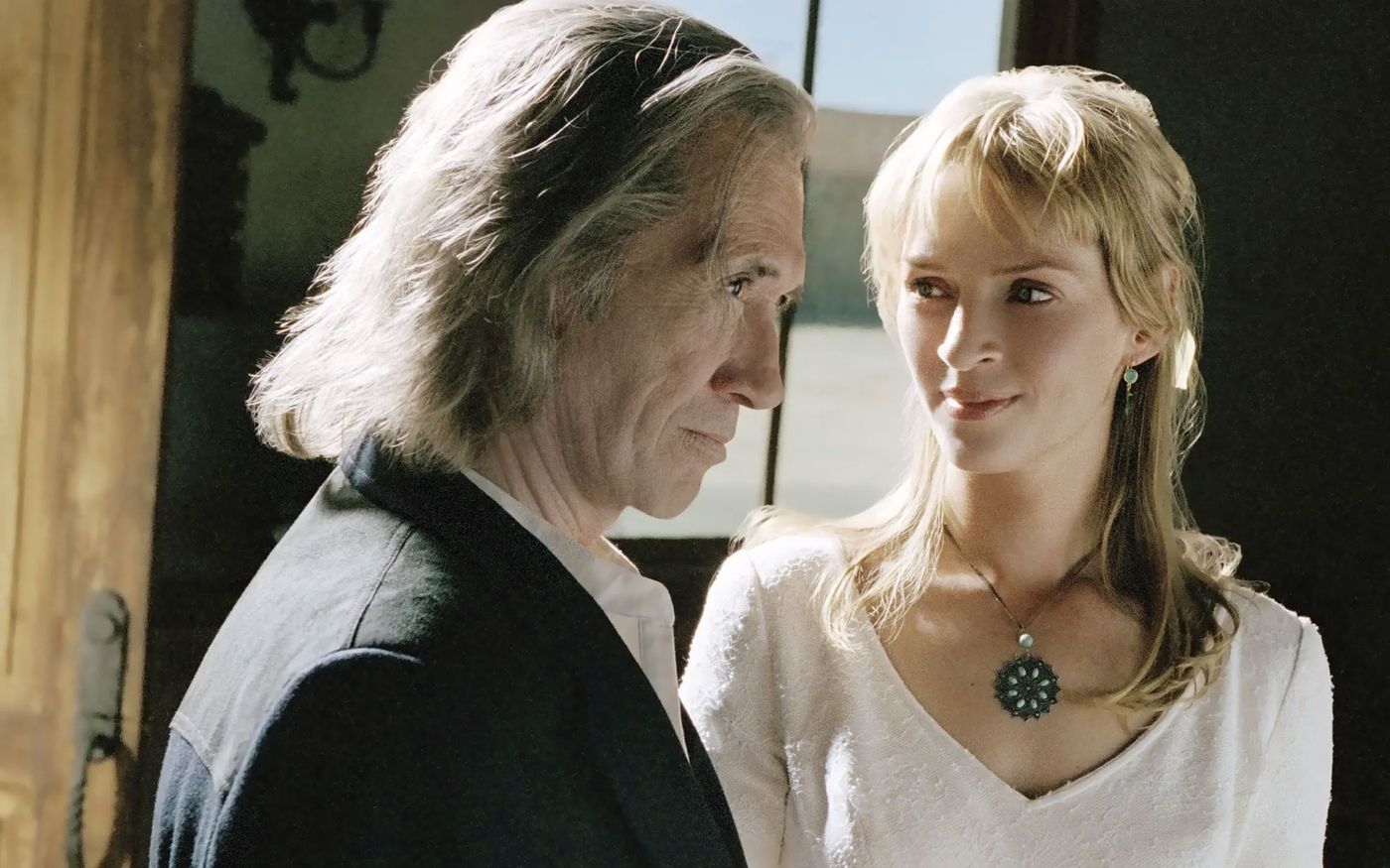 Bill (David Carradine) y La Novia en “Kill Bill. Volumen 2” (2004).
