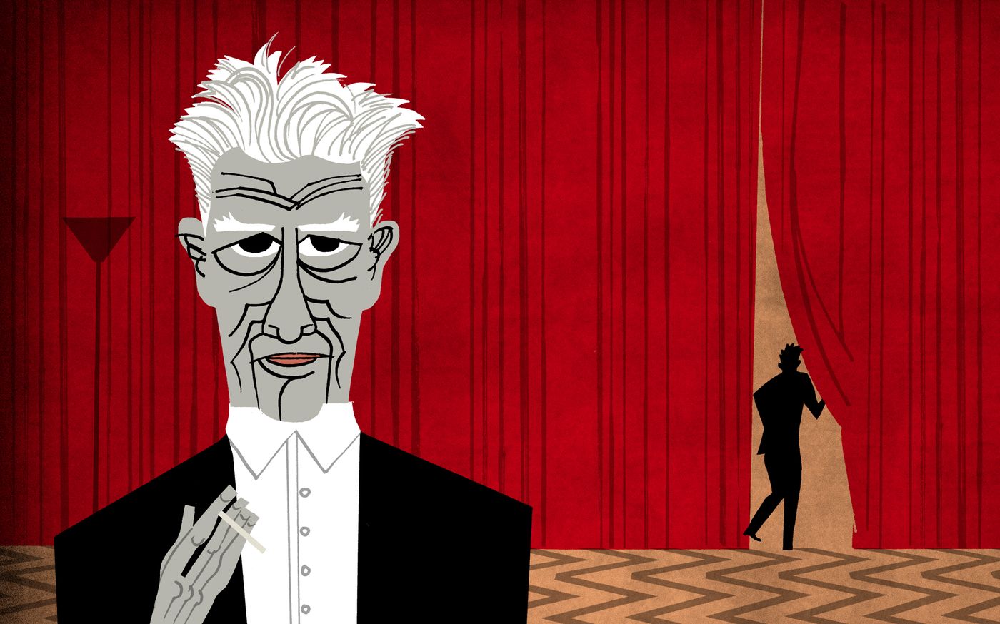 El mundo de Lynch como refugio o como vía de escape. Ilustración: Javier Olivares