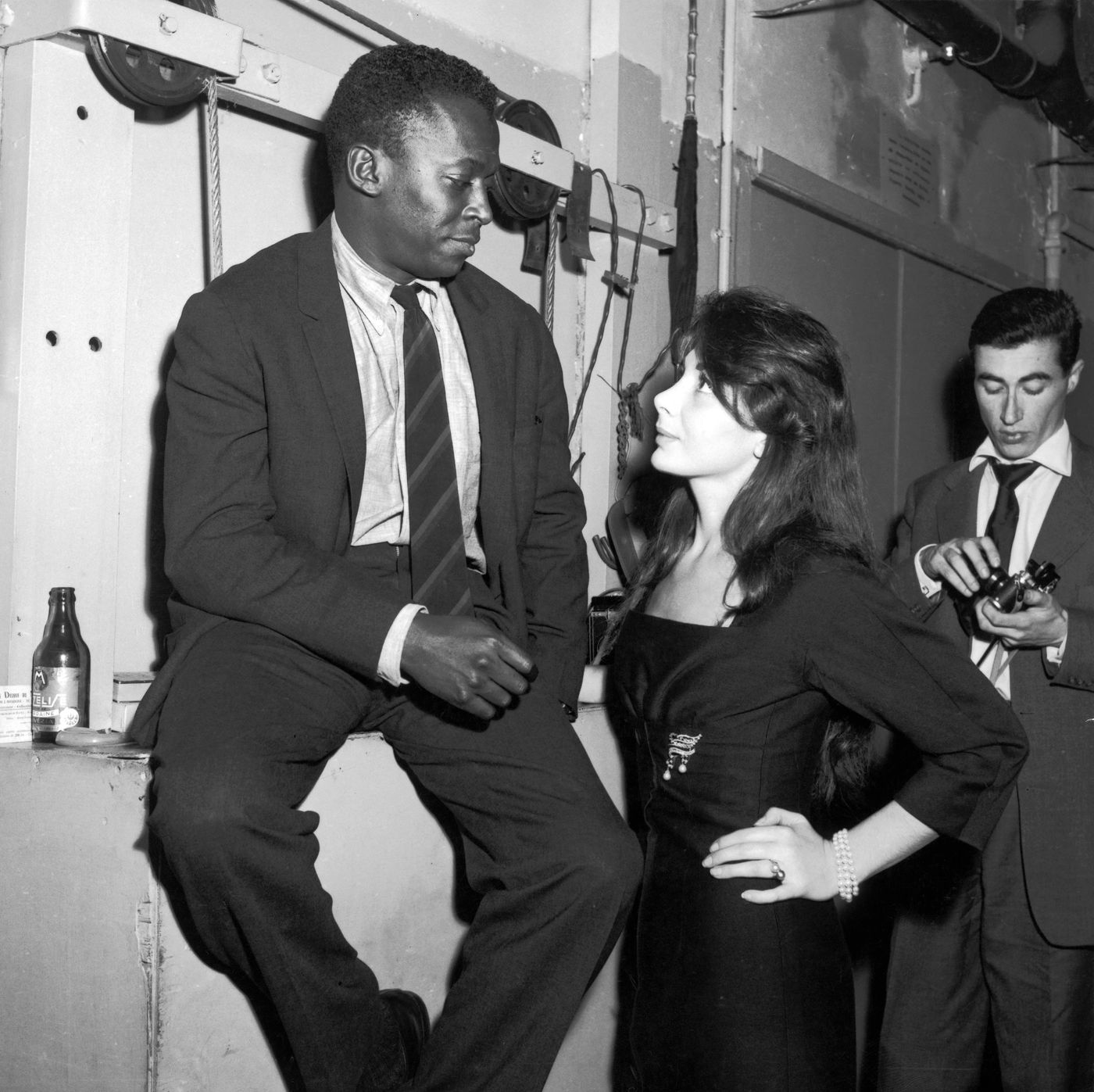 Miles Davis y Juliette Greco: historia de amor. Foto: Andre SAS (Getty Images)