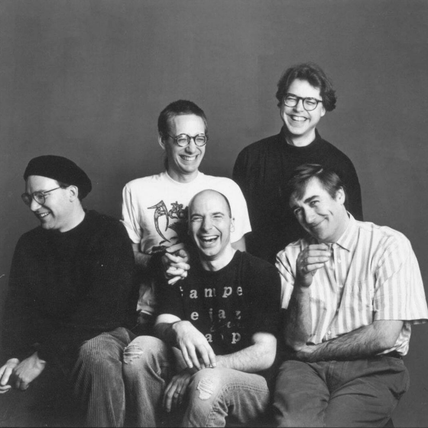 Horvitz, Zorn, Baron, Frisell, Frith: reírse de los estilos. Foto: Timothy Greenfield-Sanders