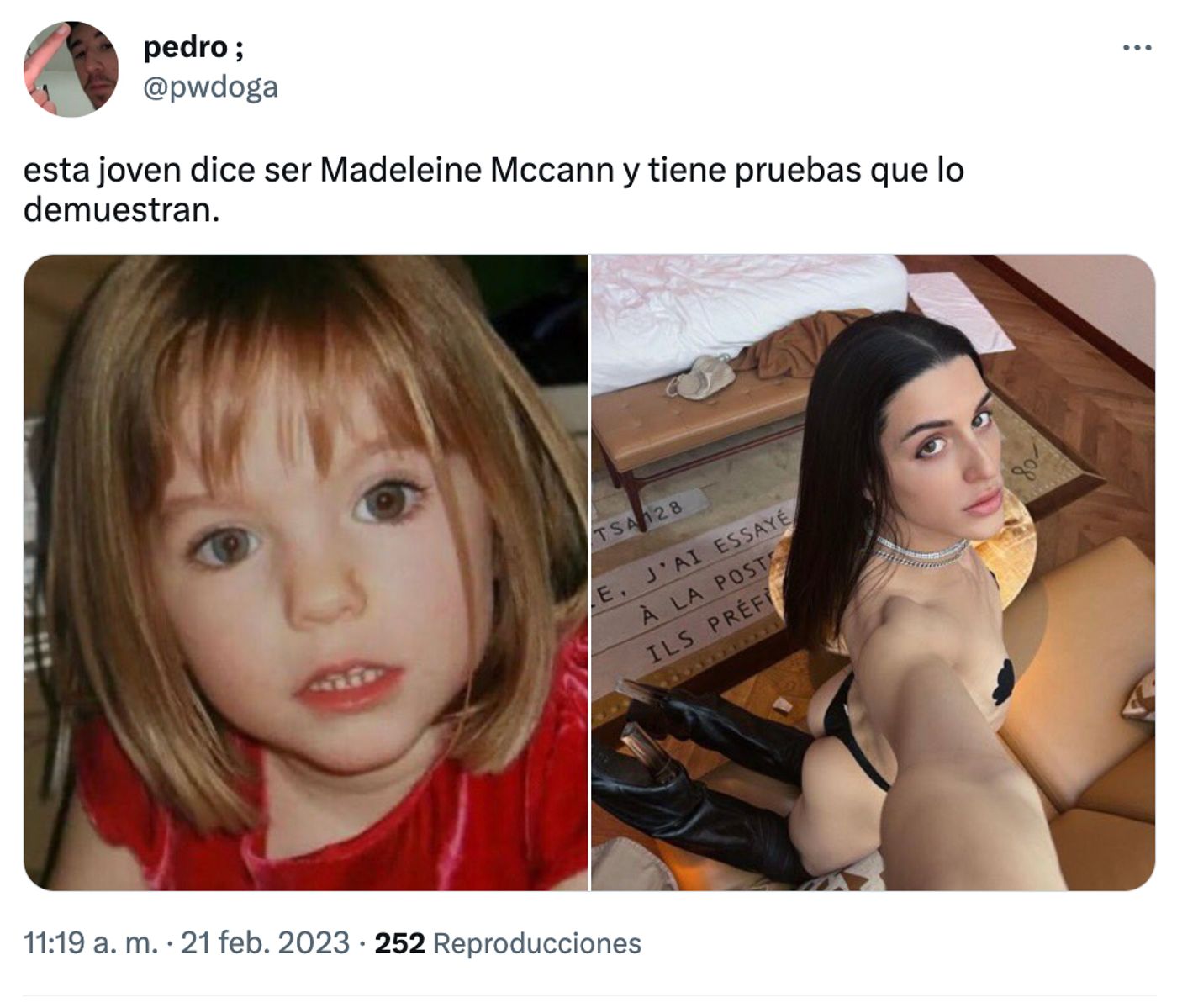 Más parecidos razonables.<a href="https://twitter.com/pwdoga/status/1627976379324067841" target="_blank"> Ver tuit </a>