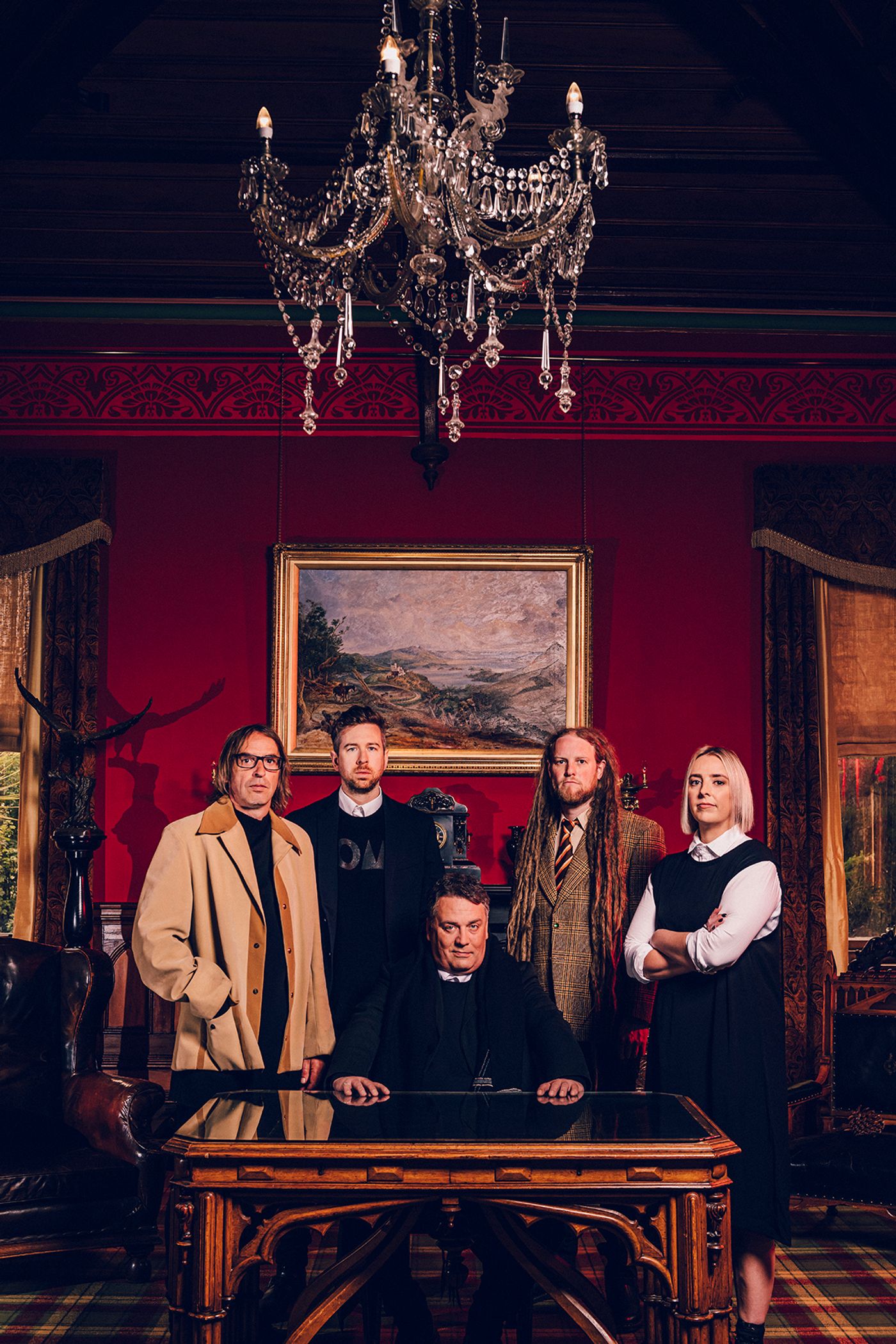 Todd Knudson, Oli Wilson, Martin Phillipps, Callum Hampton y Erica Scally: The Chills, 2021. Foto: Alex Lovell-Smith