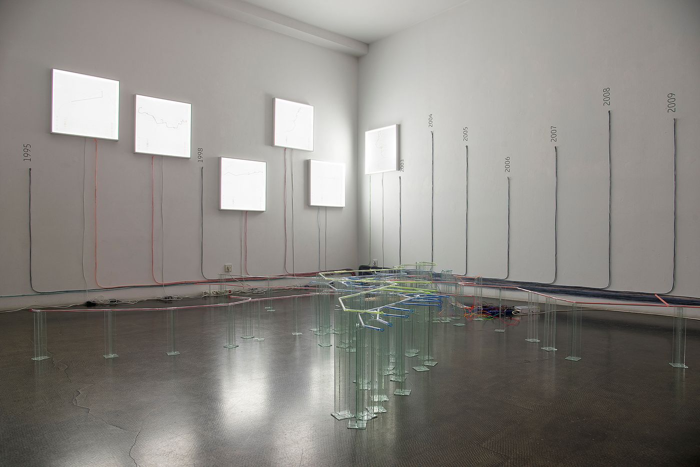 “Liquid Mapping: connected to…”, el cableado submarino. Foto: Markus Schroll