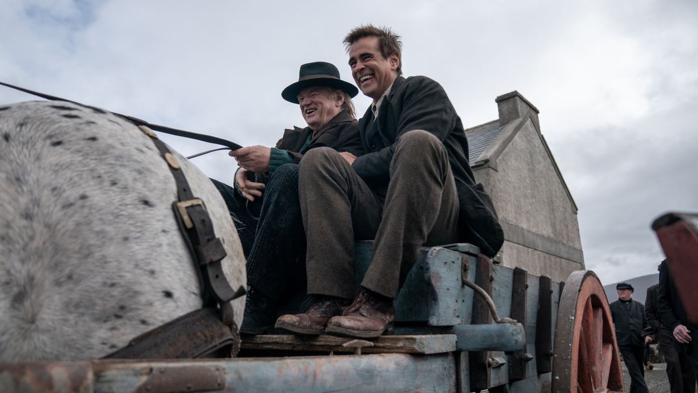 Una escena del rodaje, donde se puede apreciar la amistad de sus dos protagonistas.