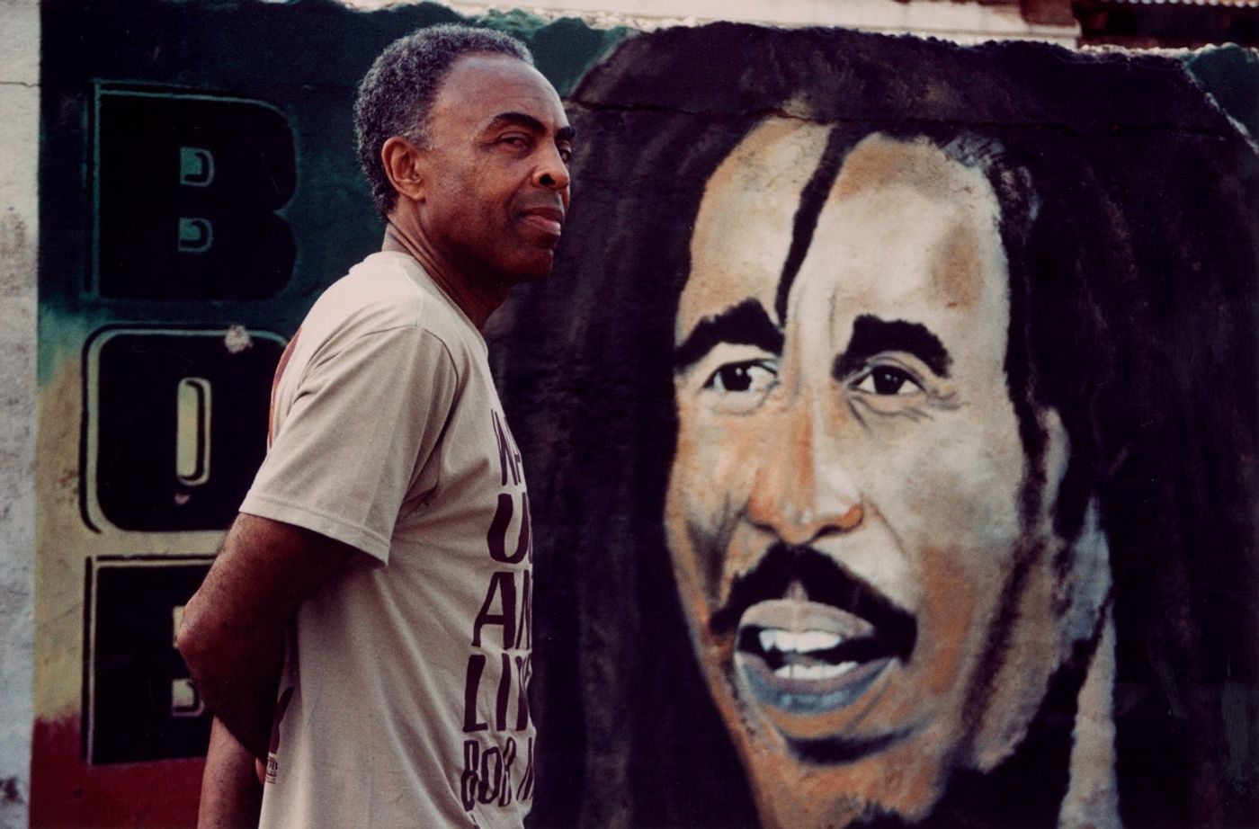 Gilberto Gil en sesión de fotos para el álbum “Kaya N’Gan Daya” en 2001. Foto: Priscila Casaes Franco