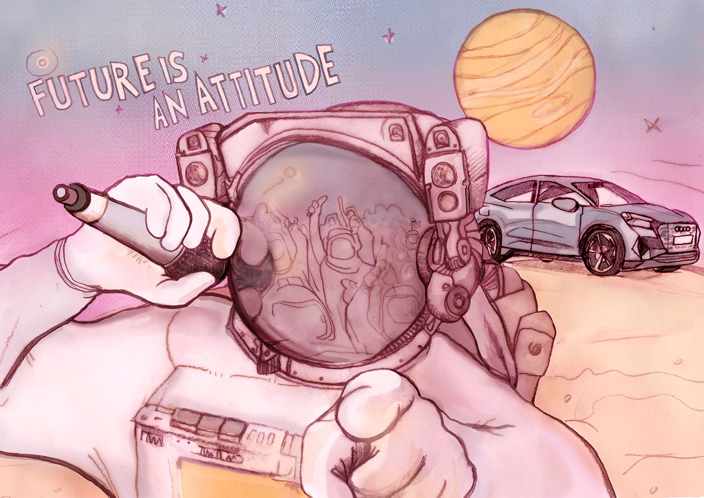 El futuro ya está aquí. Ilustración: Pixtin