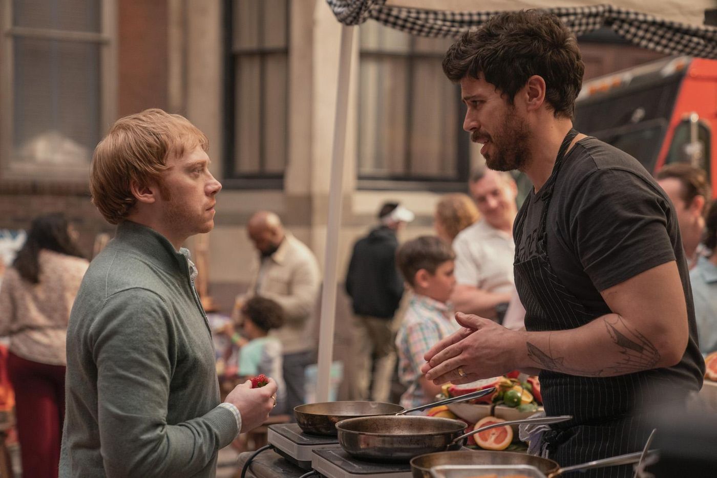 Rupert Grint y Tony Kebbell en un enredo demencial.