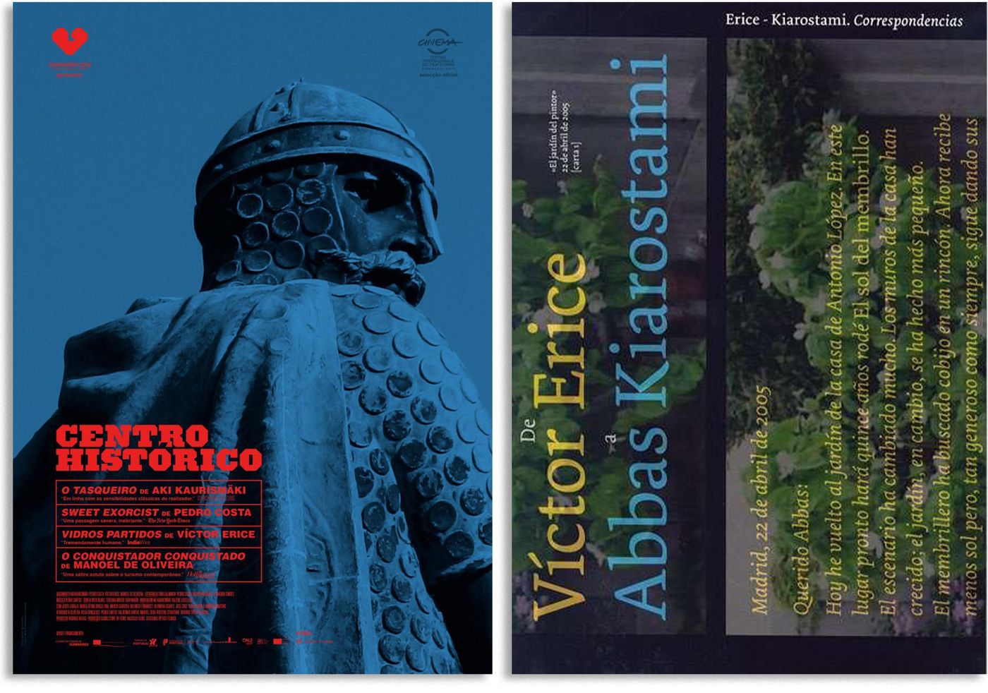 “Centro histórico” (2012) y “Correspondencias” (2016).