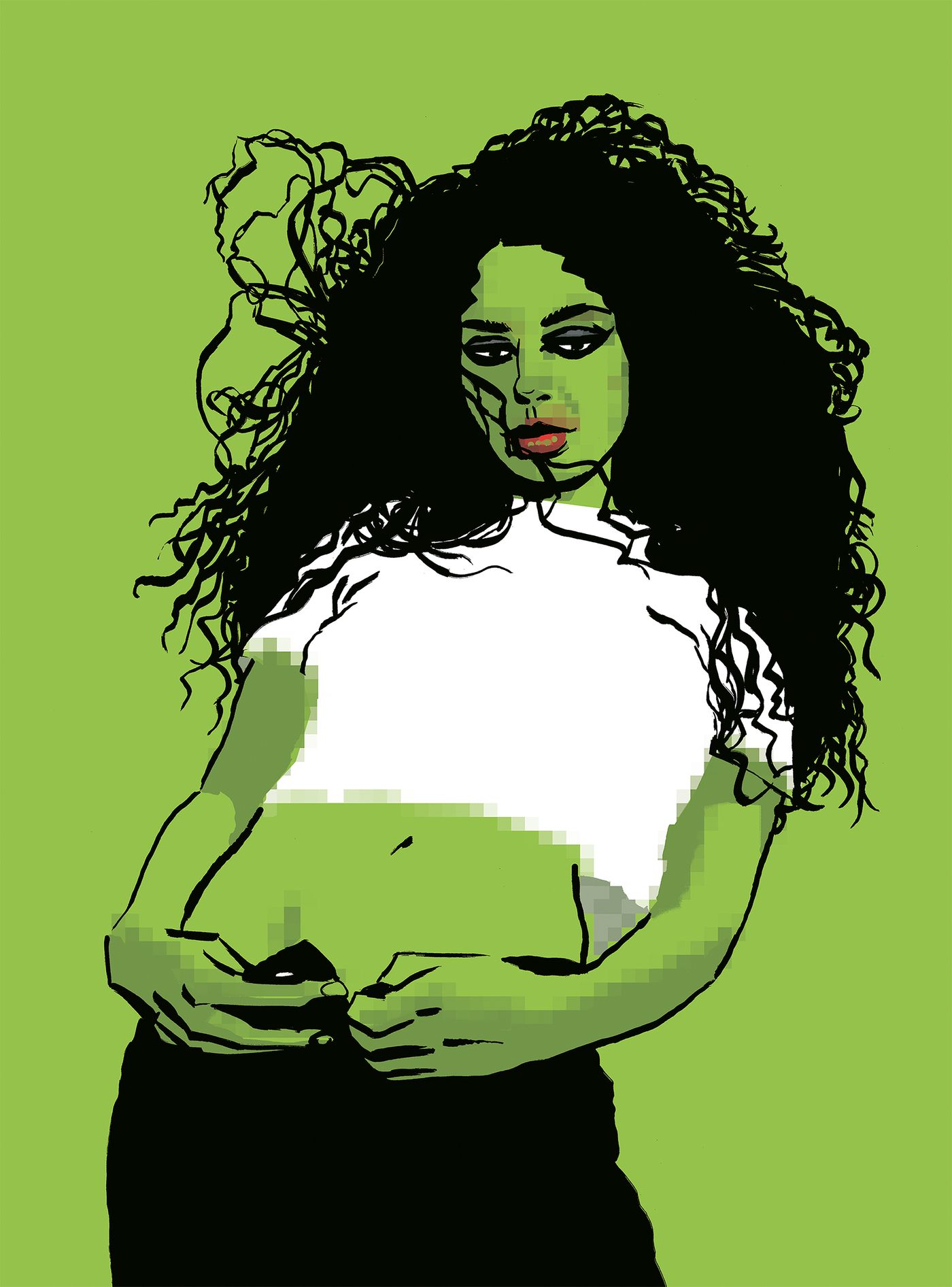 Charli XCX. Ilustración: Pepo Pérez