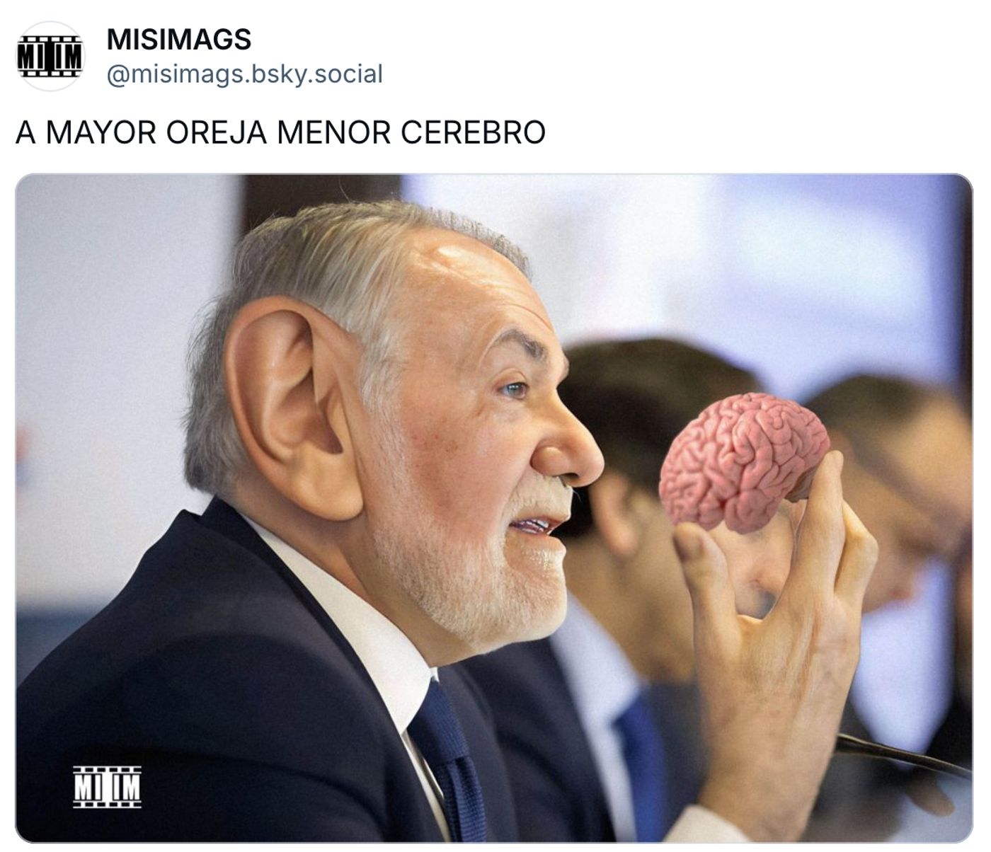 Oreja, el que en su día sonó como sustituto de Aznar.<a href="https://bsky.app/profile/misimags.bsky.social/post/3lcftuelouk2m" target="_blank"> Ver post </a>