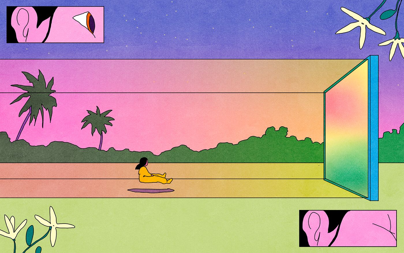 La audiovisión. Ilustración: María Medem