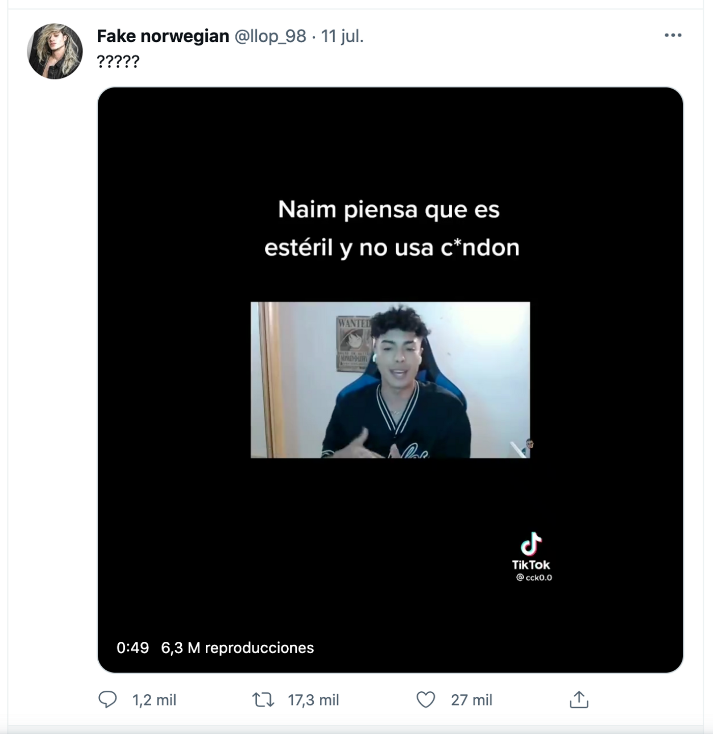 Naim Darrechi: tipo más que desechable. <a href="https://twitter.com/llop_98/status/1414326063161823237" target="_blank"> Ver tuit</a>