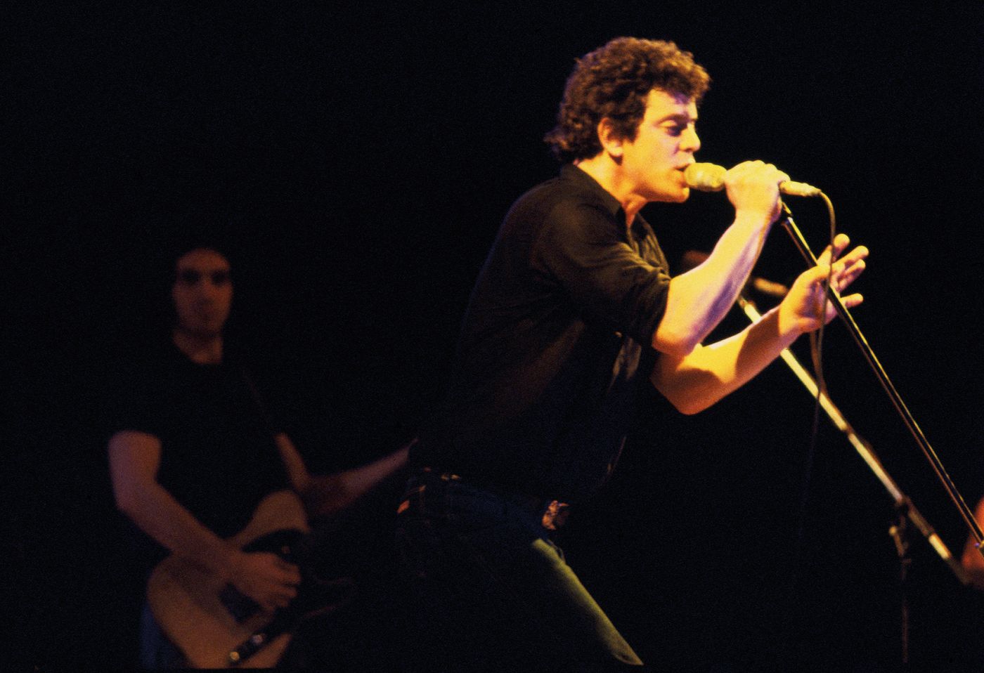 1975, en Barcelona, con Doug Yule al fondo. Foto: Francesc Fàbregas