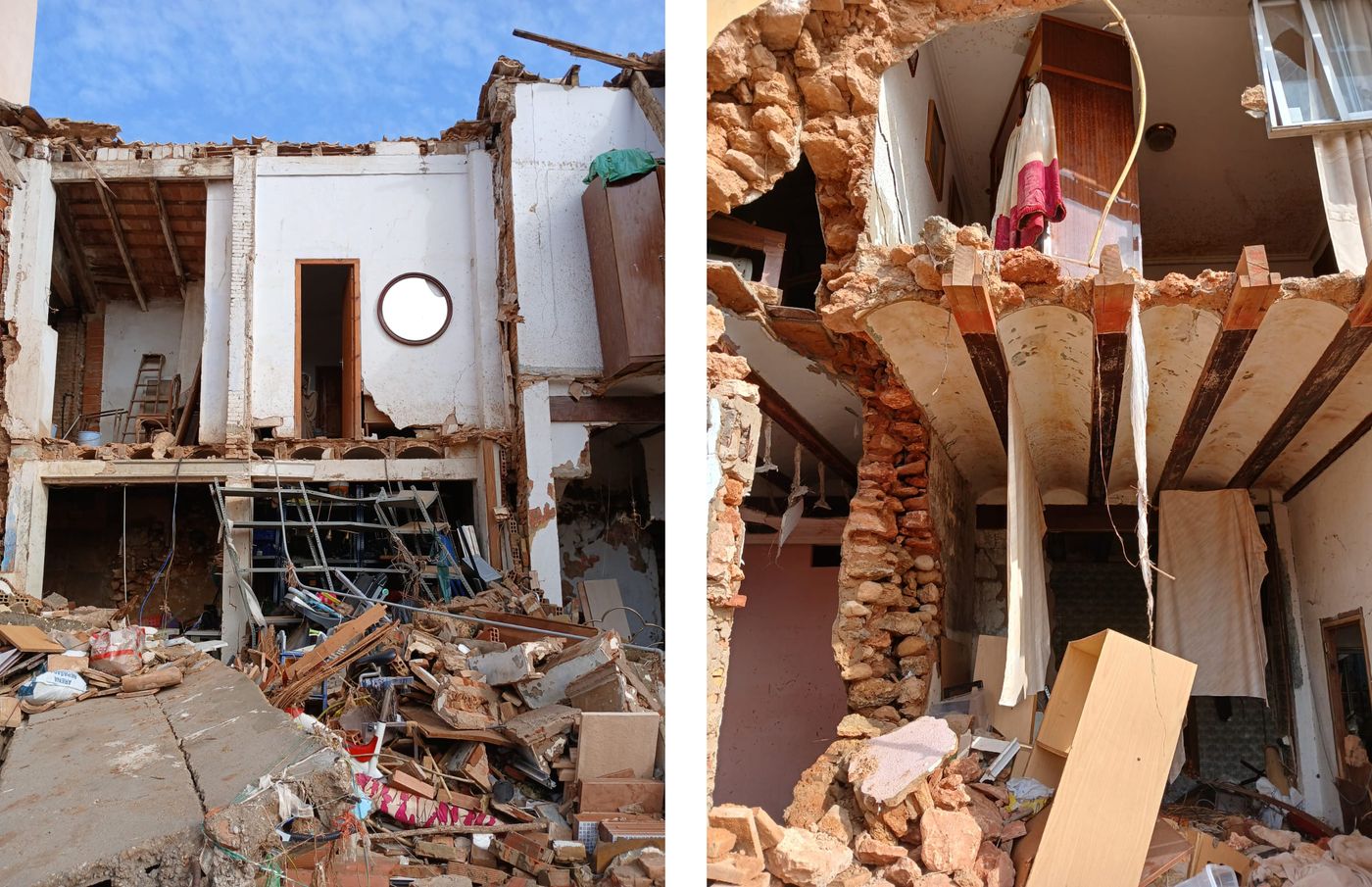 Casas de Picanya construidas justo mirando al barranco del Poyo. Foto: Carlos Pérez de Ziriza