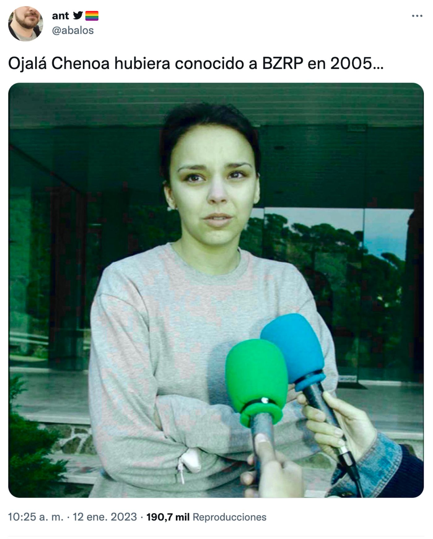 Chenoa, siempre hay una salida. <a href="https://twitter.com/abalos/status/1613467088944861188" target="_blank"> Ver tuit </a>
